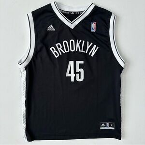 Adidas Boys Brooklyn Nets Gerald Wallace Basketball Jersey Size L